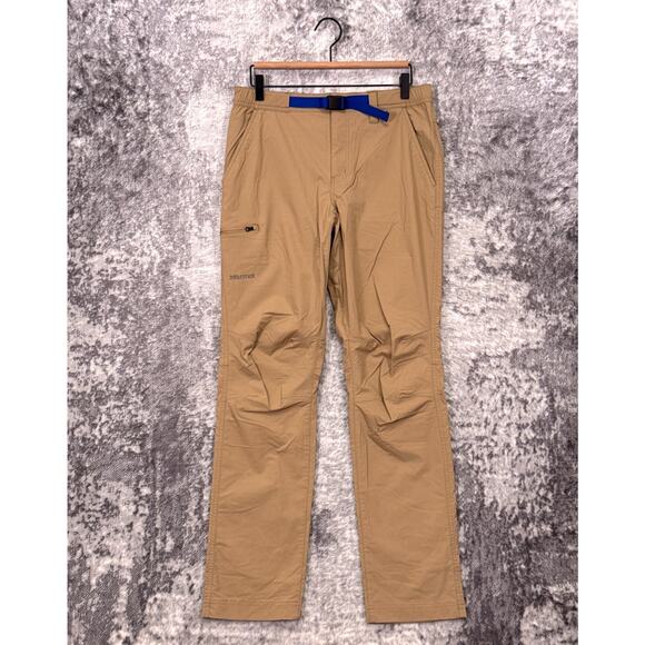 New Marmot Arch Rock Pants 32 Mens Nylon Belted Hiking
